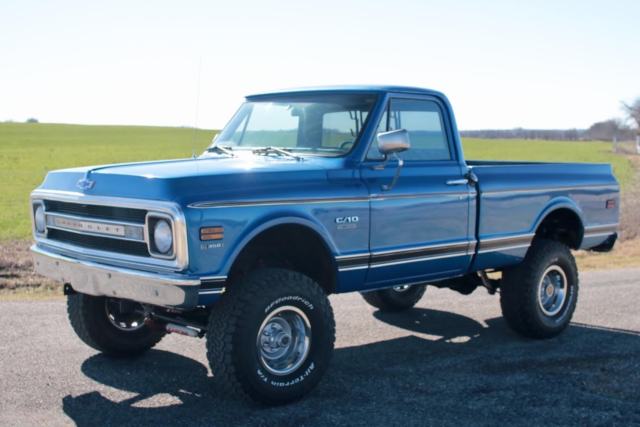 1970 Blue Chevrolet C-10 Pickup