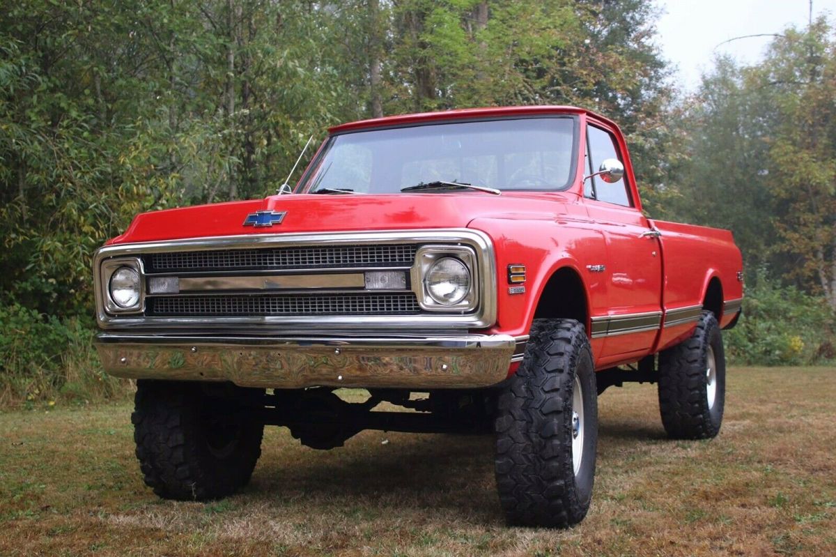1970 Red Chevrolet K-20 Pickup
