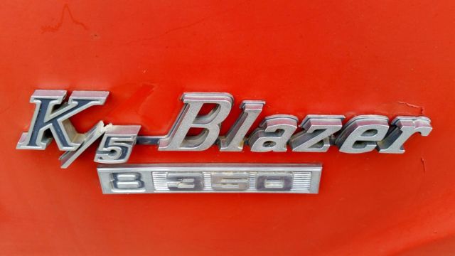 1970 Orange Chevrolet Blazer SUV