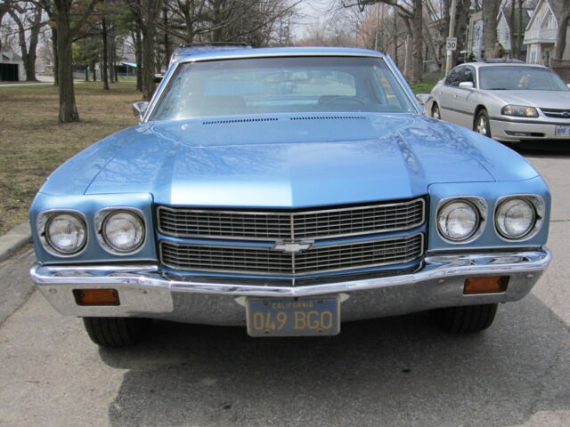 1970 Blue Chevrolet Malibu Coupe
