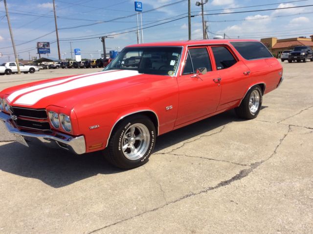 19700000 red Chevrolet Nomad Wagon