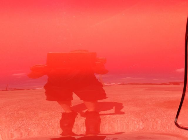 19700000 red Chevrolet Nomad Wagon