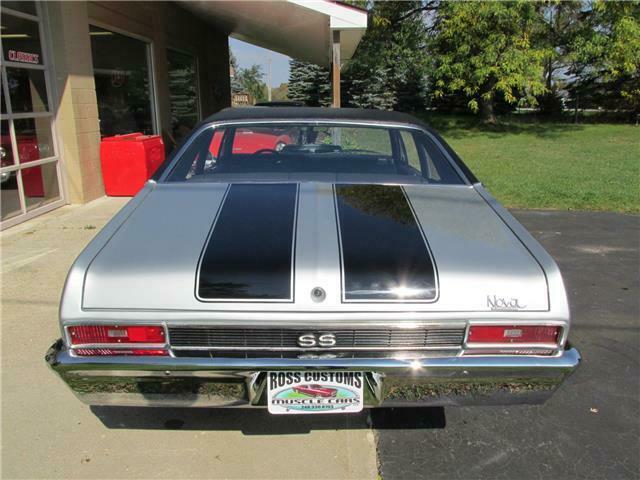 1970 Silver Chevrolet Nova 2 door coupe