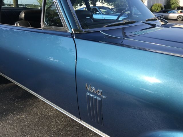 1970 Blue Chevrolet Nova 2 Door