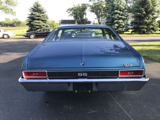 1970 Blue Chevrolet Nova 2 Door