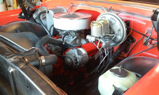 1970 Red and White Chevrolet C-10