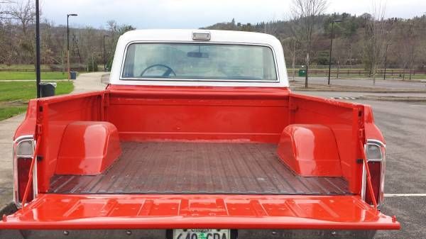 1970 Red and White Chevrolet C-10