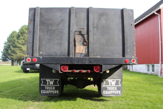 1970 Red Chevrolet C-10 Hydraulic Dump w/7'10" x 12'5" stake deck & 42" grain box