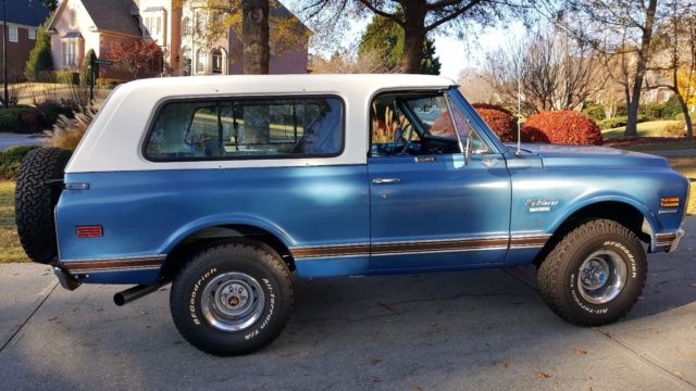 1970 BlueWhite Chevrolet Blazer Convertible