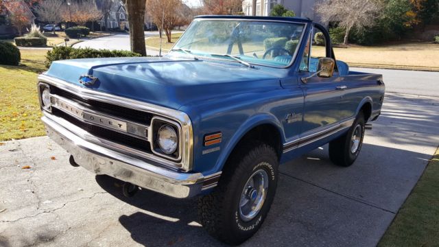 1970 BlueWhite Chevrolet Blazer Convertible