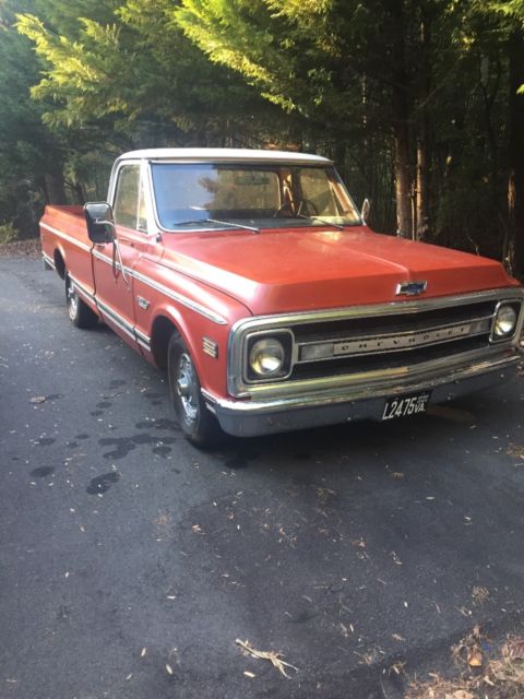 1970 Orange Chevrolet C-10