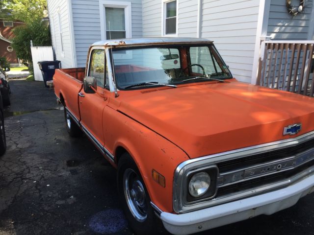 1970 Orange & White Chevrolet C-10