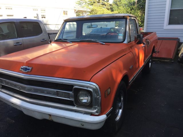 1970 Orange & White Chevrolet C-10