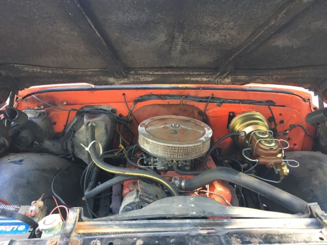 1970 Orange & White Chevrolet C-10