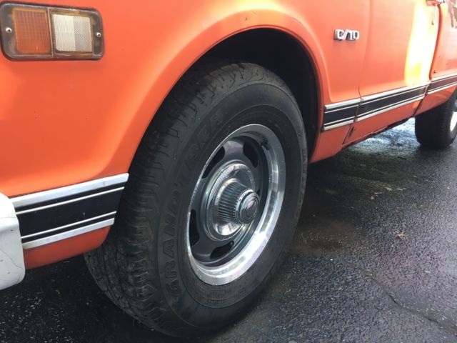 1970 Orange & White Chevrolet C-10