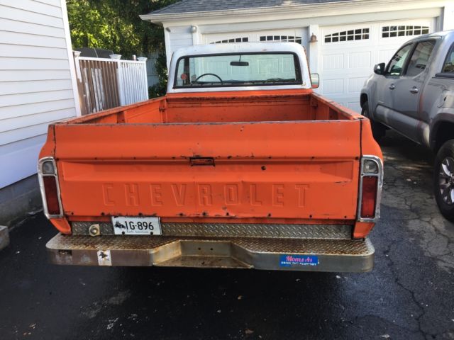 1970 Orange & White Chevrolet C-10