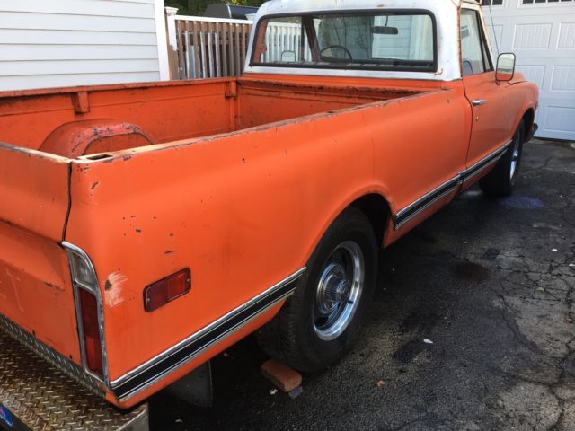 1970 Orange & White Chevrolet C-10