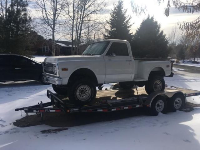 1970 White Chevrolet C-10 Step side