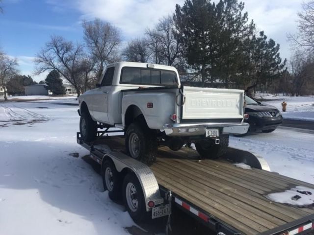 1970 White Chevrolet C-10 Step side