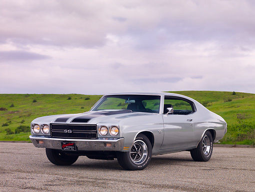1970 Silver Chevrolet Chevelle Cupe