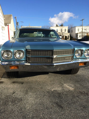1970 Blue Chevrolet Chevelle Coupe
