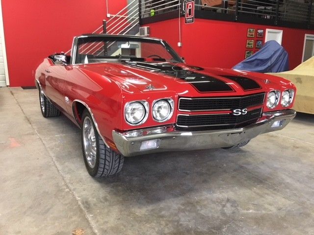 1970 Red Chevrolet Chevelle Convertible