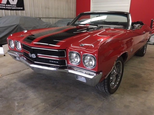 1970 Red Chevrolet Chevelle Convertible