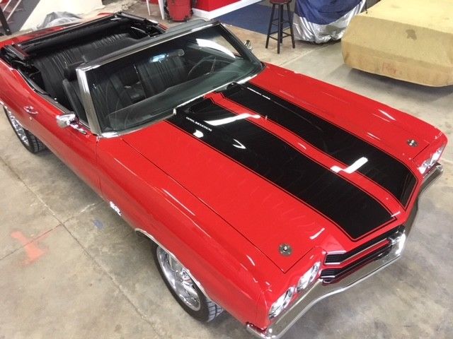 1970 Red Chevrolet Chevelle Convertible