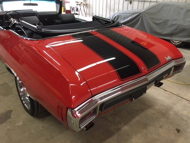 1970 Red Chevrolet Chevelle Convertible