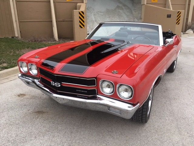 1970 Red Chevrolet Chevelle Convertible