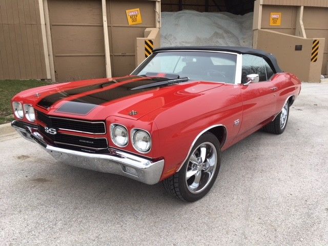 1970 Red Chevrolet Chevelle Convertible