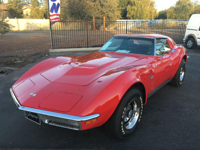 1970 Red Chevrolet Corvette Coupe