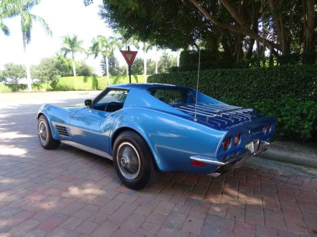 1970 Blue Chevrolet Corvette Coupe