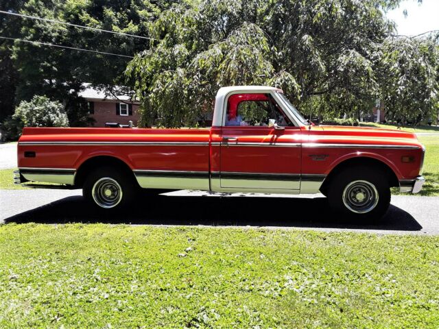 1970 Hugger Orange and white Chevrolet C10 Pickup Standard Cab Pickup