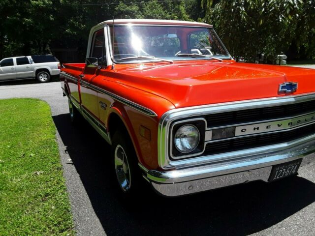 1970 Hugger Orange and white Chevrolet C10 Pickup Standard Cab Pickup