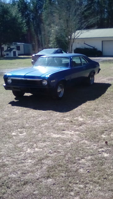 1970 Blue Chevrolet Nova Coupe