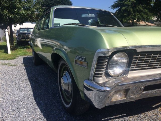 1970 Green Chevrolet Nova Sedan