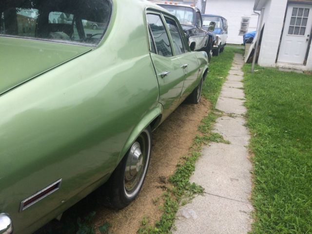 1970 Green Chevrolet Nova Sedan