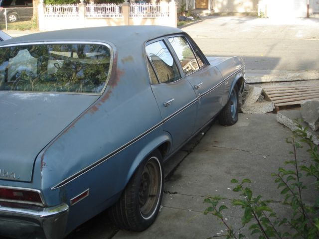 1970 Blue Chevrolet Nova