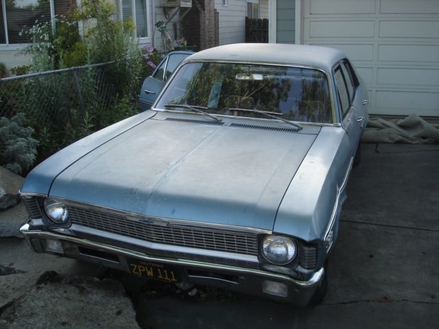 1970 Blue Chevrolet Nova