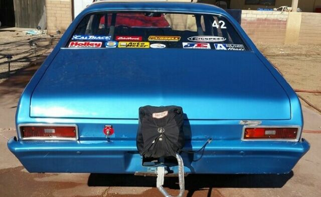 1970 Blue Chevrolet Nova 2-DR.