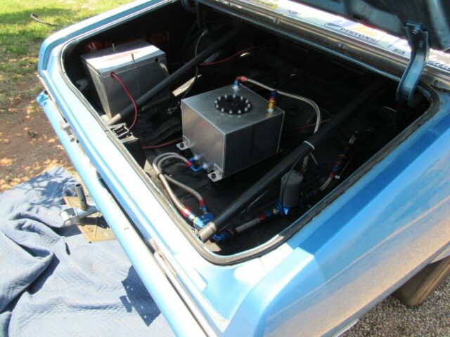 1970 Blue Chevrolet Nova 2-DR.