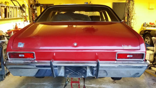 1970 Red Chevrolet Nova Sedan
