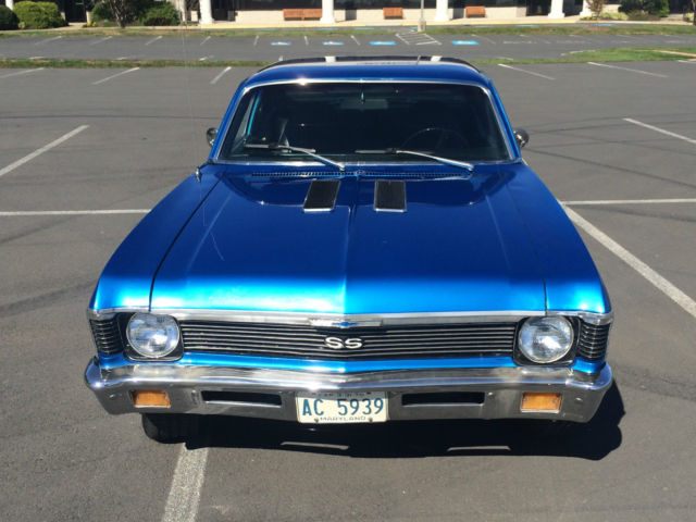 1970 Blue Chevrolet Nova Coupe