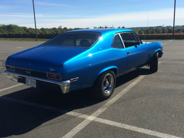 1970 Blue Chevrolet Nova Coupe