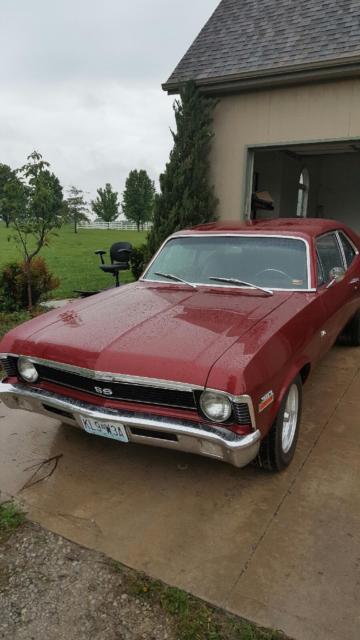 1970 Burgundy Chevrolet Nova Coupe