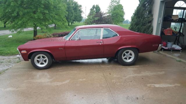 1970 Burgundy Chevrolet Nova Coupe