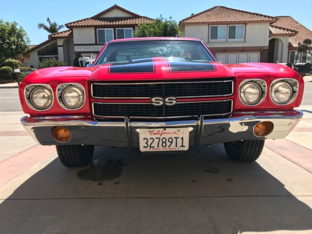 1970 Red Custom Chevrolet El Camino Standard Cab Pickup