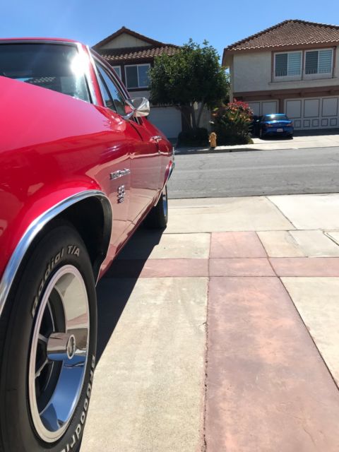 1970 Red Custom Chevrolet El Camino Standard Cab Pickup