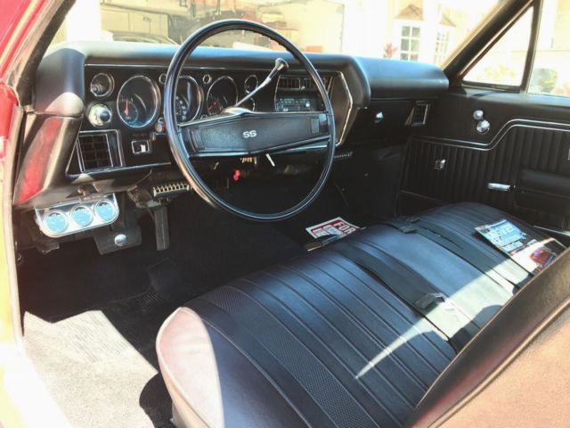 1970 Red Custom Chevrolet El Camino Standard Cab Pickup